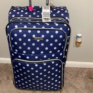 Large Polka Dot Suitcase Luggage